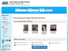 Tablet Screenshot of fortleboeufhighschool.com